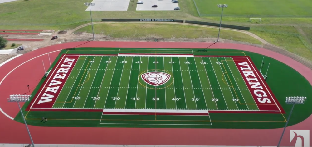 Viking Stadium aerial photo