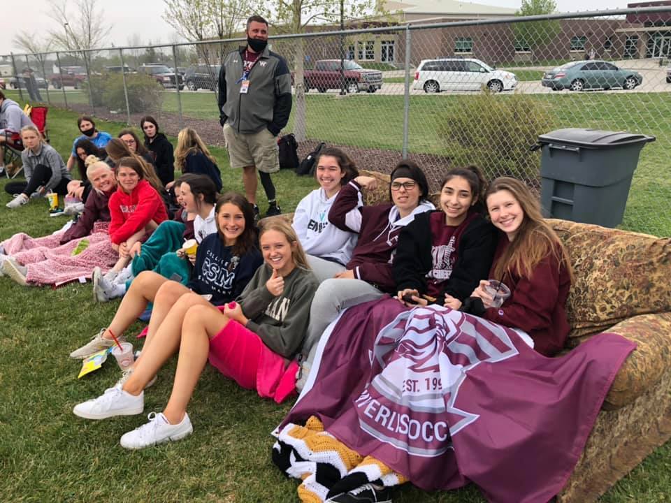 Students at soccer game