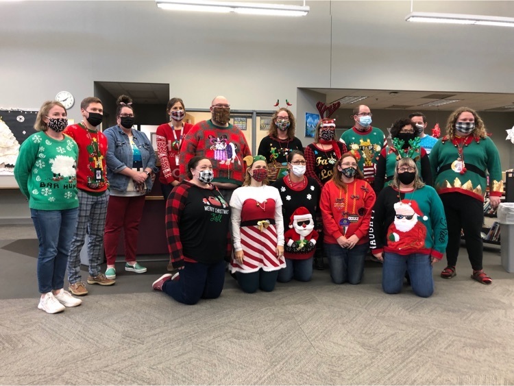 Ugly Christmas sweater contest